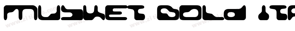 Musket bold italic字体转换